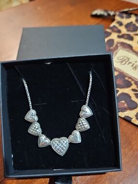 Brighton 7-Heart Necklace With 16" Chain